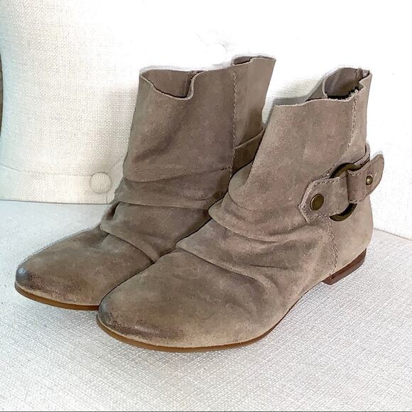 Nine West Vintage America brown tan Leather Ankle Boots women's size 6 - Picture 3 of 4